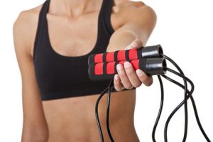 Sports Woman with jumping rope