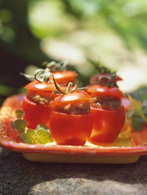 tomates aubergines