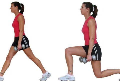 Ejercicio fitness de las zancadas
