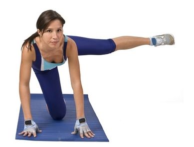Beautifu;l brunette doing aerobics.Shot with Canon 70-200mm f/2.8L IS USM