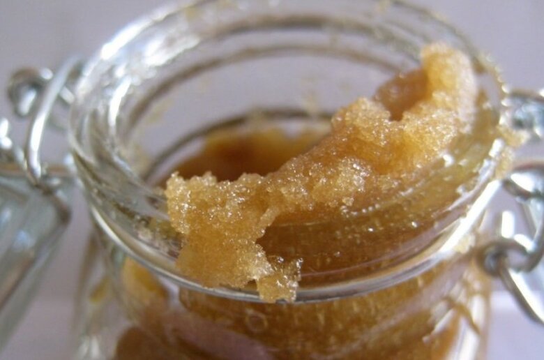 exfoliant miel