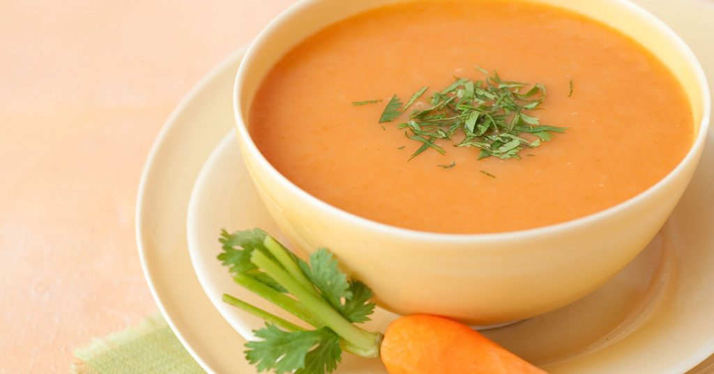 soupes brûle-graisses carotte aneth