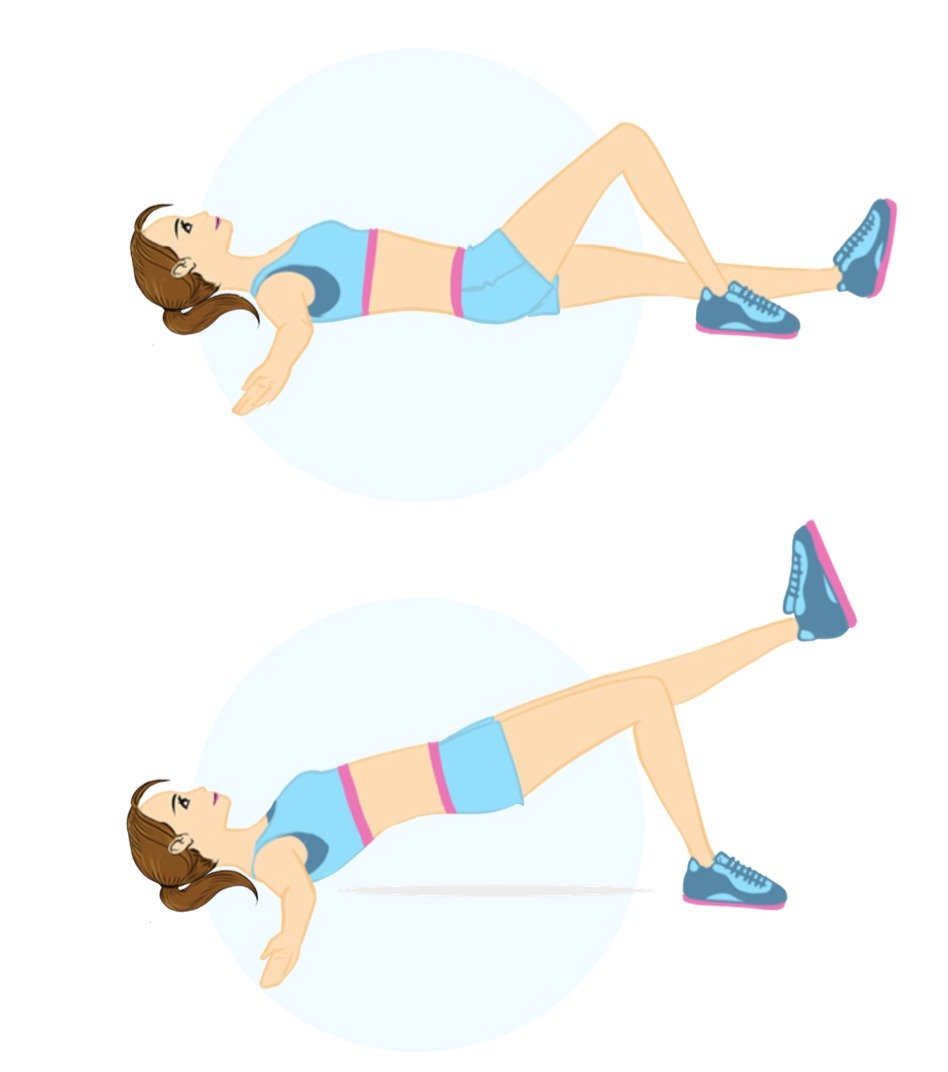 El puente con levantamiento de pierna.