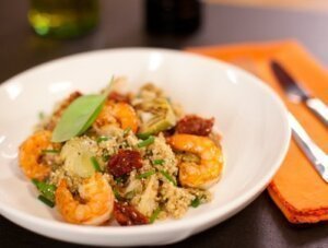 quinoa crevettes