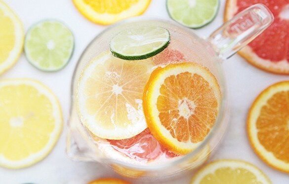 boissons détox citron orange