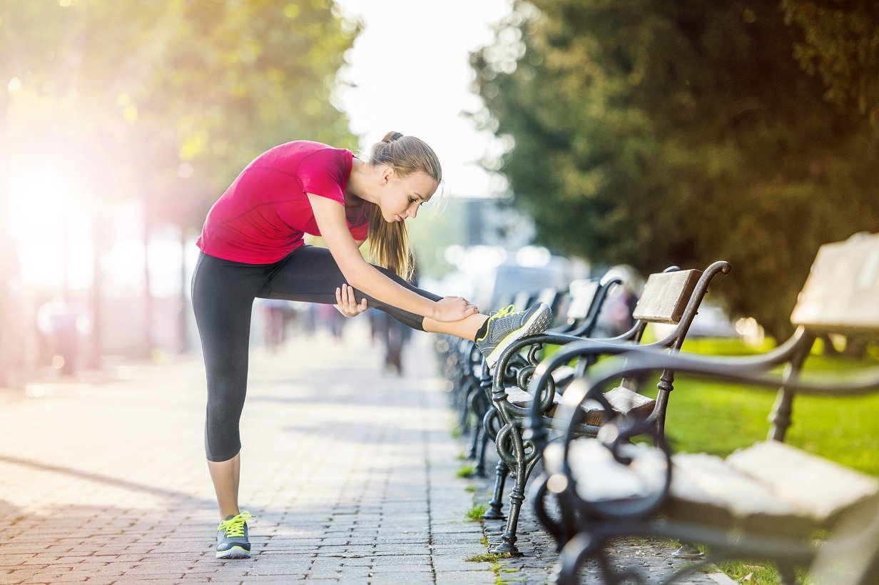 estírate después de ejercicio