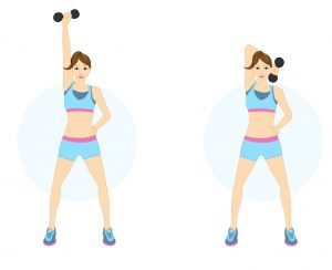 El ejercicio de las extensiones de brazo para fortalecer tus músculos