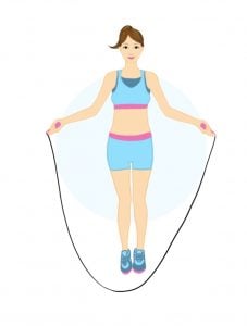 El ejercicio de la cuerda para saltar te permite adelgazar y luchar contra la celulitis. 