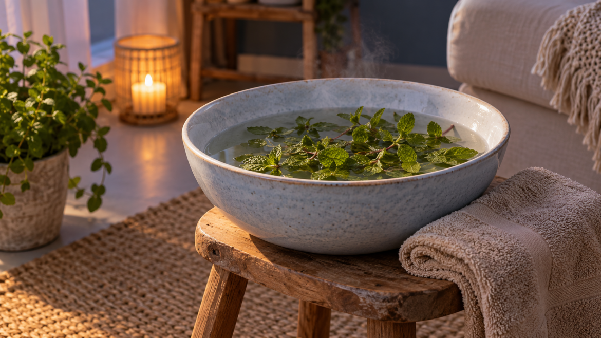 Banho de pés com plantas e infusões: 2 receitas caseiras