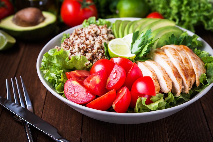 cellulite et alimentation salade