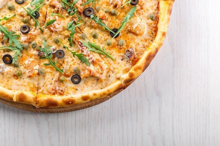 pizza légère polenta