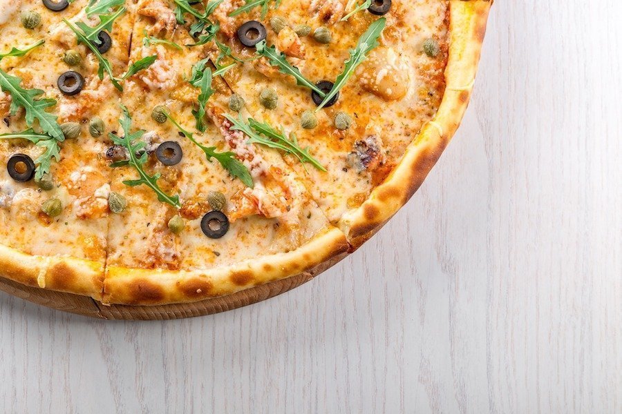 pizza légère polenta