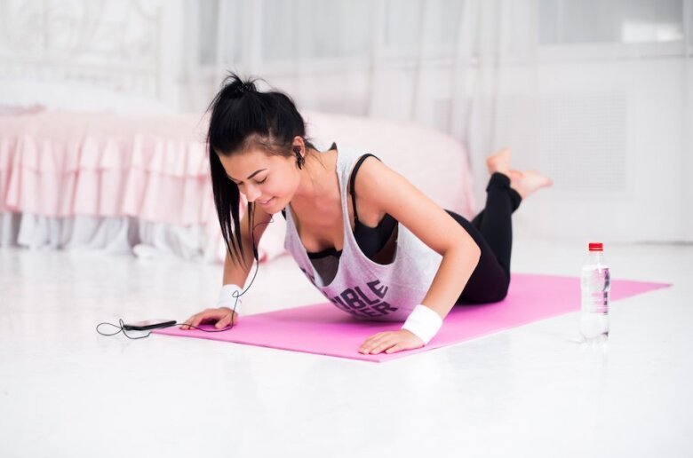 routine fitness anti-cellulite pompes