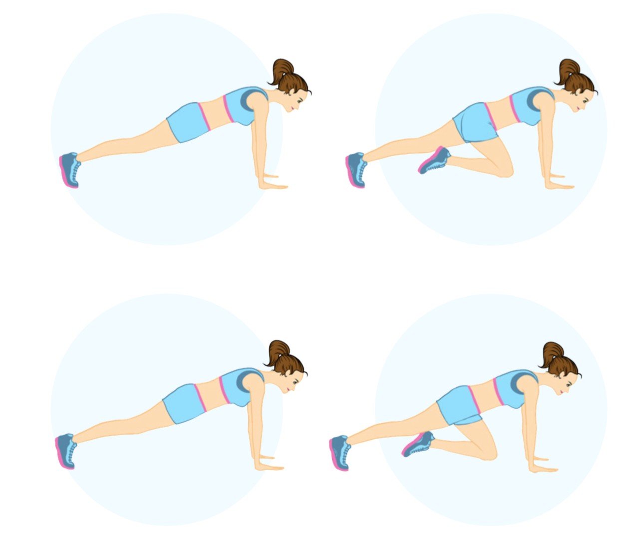 cellublue montee de genoux abdos ventre plat