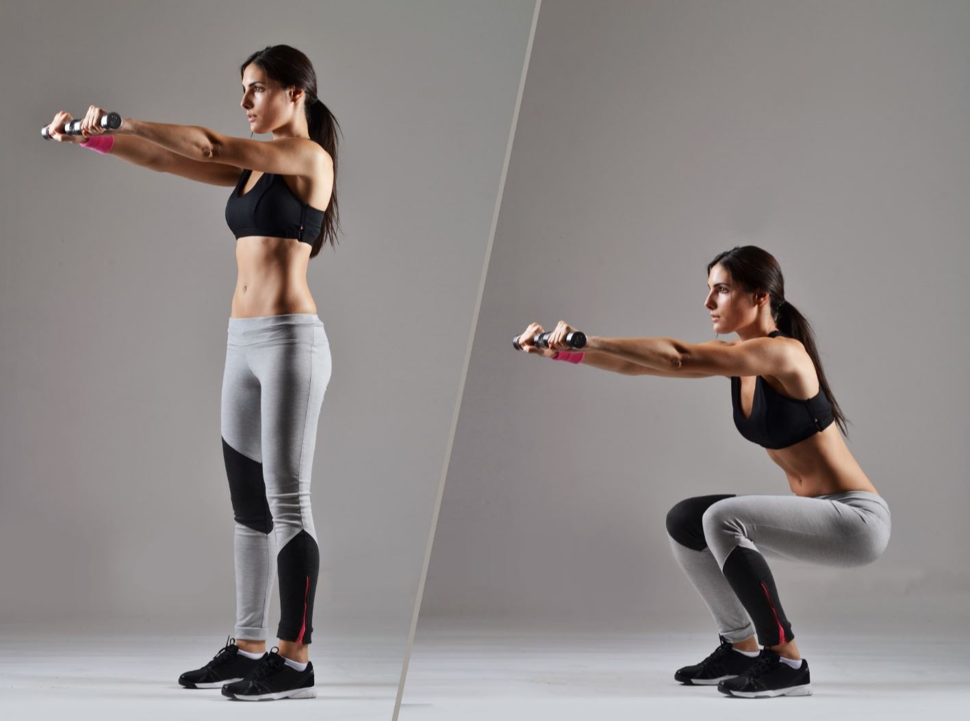 Las sentadillas es uno de los mejores ejercicios para tonificar todo el cuerpo.