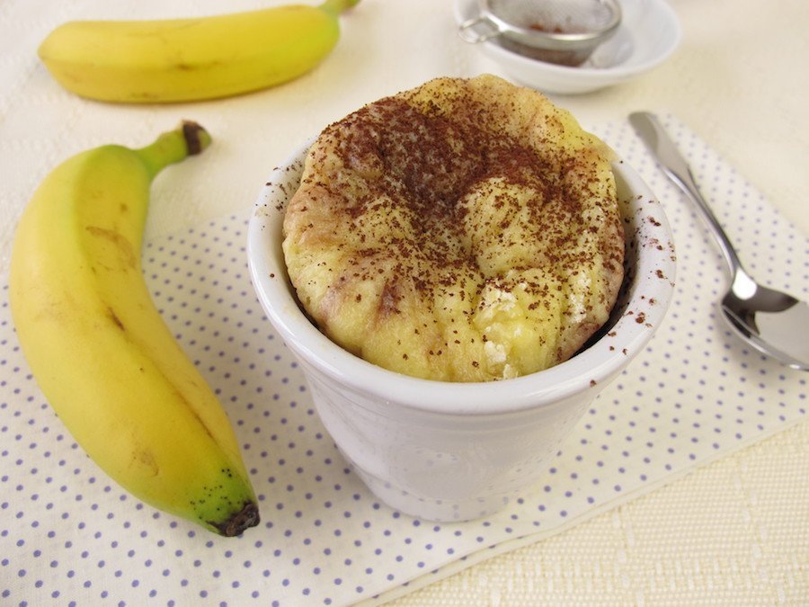 flocons d'avoine cellulite mugcake banane