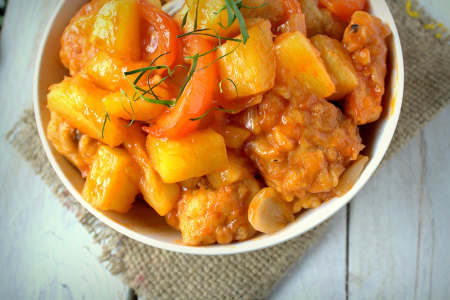 recettes rétention plus légère poulet ananas