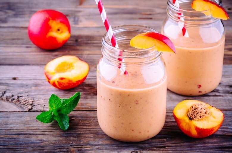 Smoothie peche fruit