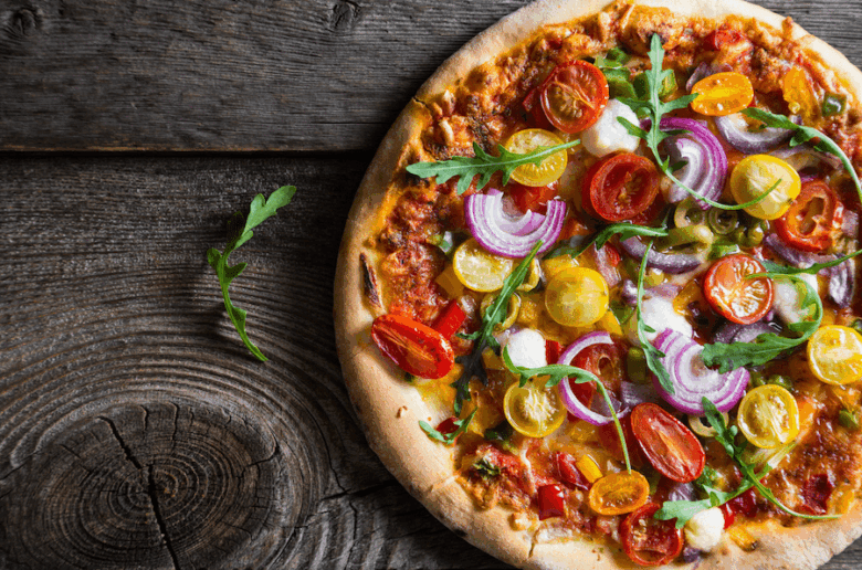 pizza légère poivrons