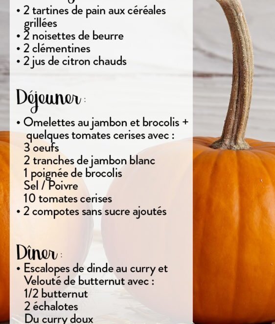 menus minceur anti-cellulite