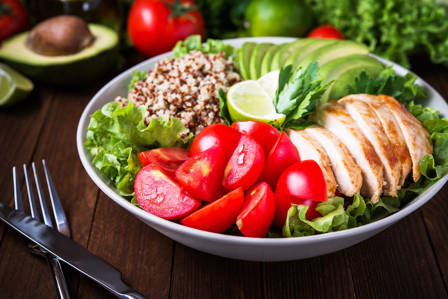 cellulite et alimentation salade