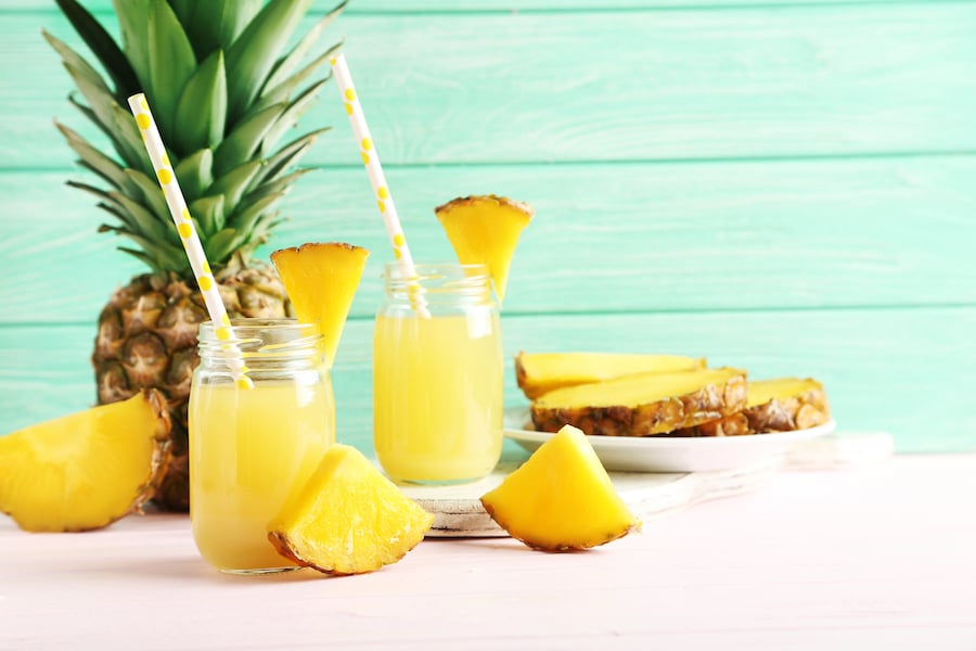 petits déjeuners anti-cellulite à boire ananas