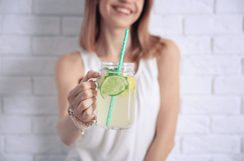 boissons minceur fraises menthe