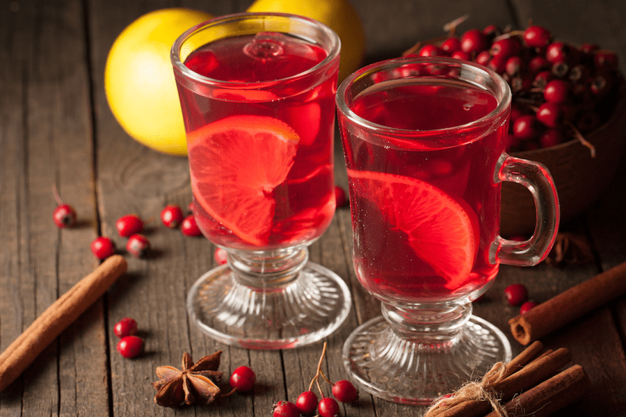 cocktails de noel fruits rouges epices