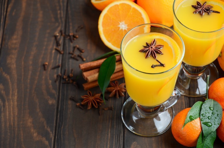 cocktail de noel punch orange