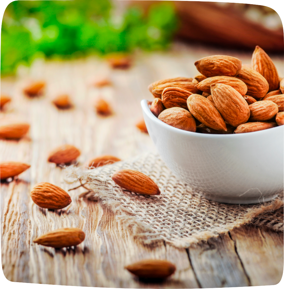 aliments ventre plat amandes