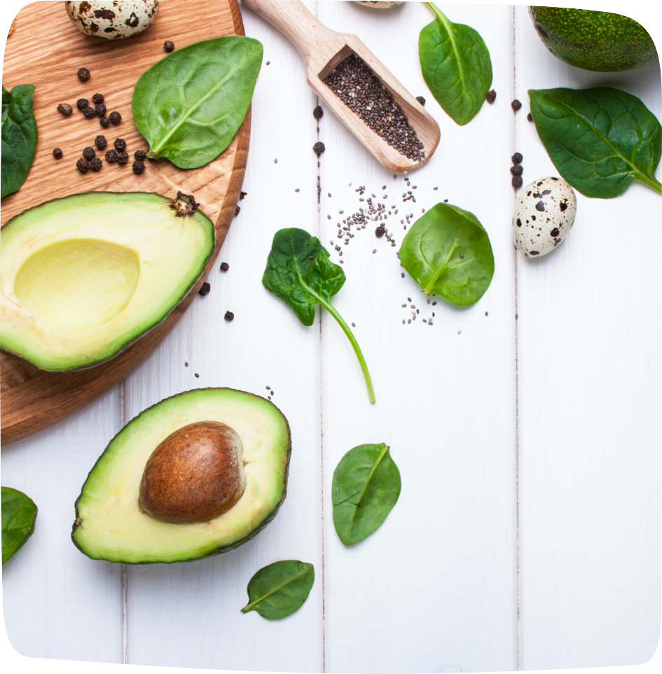 aliments ventre plat avocat