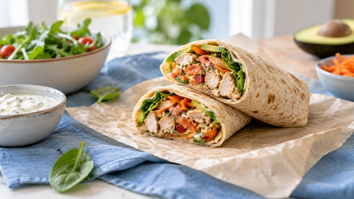 4 recetas de wraps healthy para hacer en casa