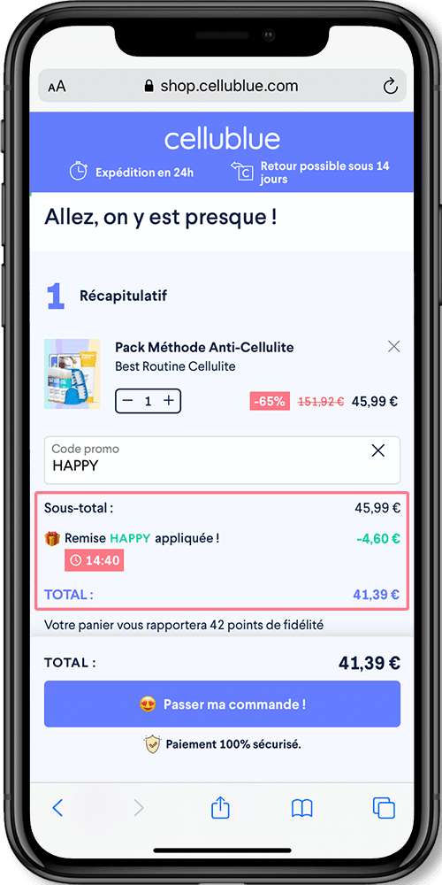 Code promo Cellublue : les bons plans toute l'année - Code promo enregistré