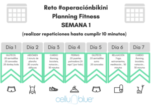 Reto Detox 21 días: planning fitness semana 1