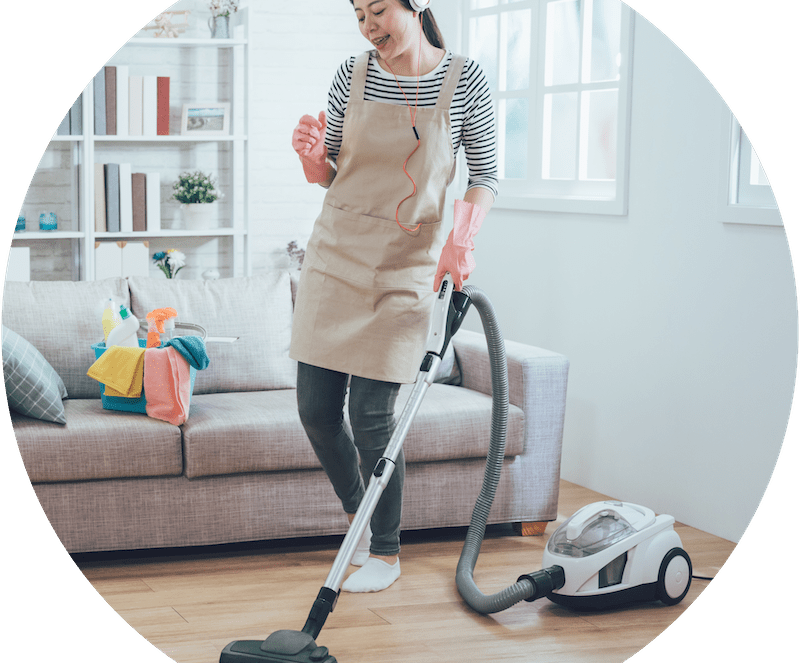 Faire le ménage pour bruler des calories