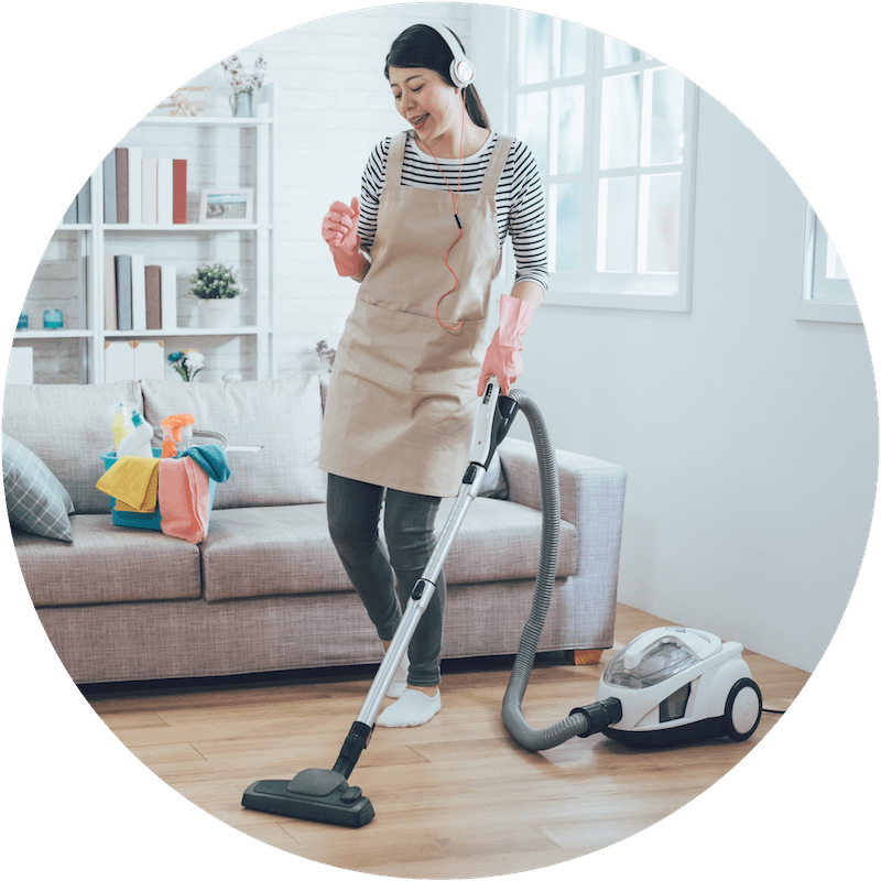 Faire le ménage pour bruler des calories