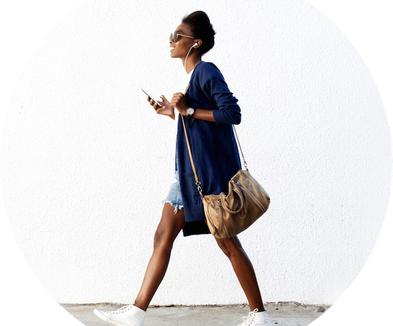 Marcher pour aller travailler