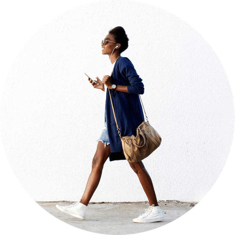 Marcher pour aller travailler