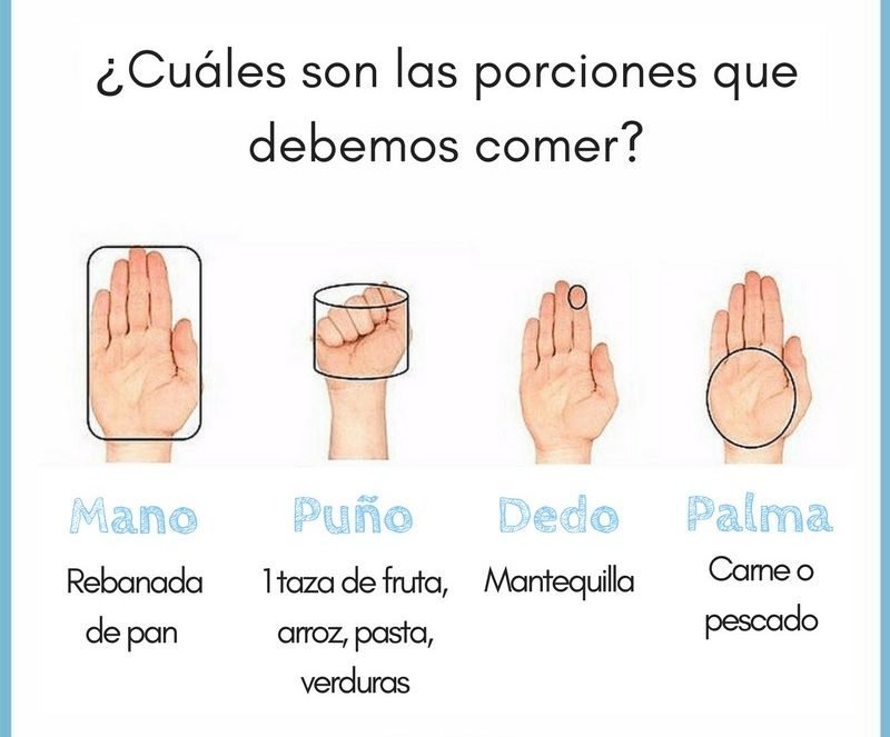 Porciones para Reto México Sano