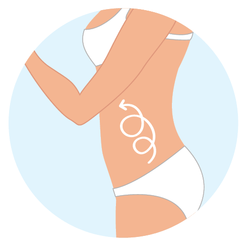 Etape 3 pour eliminer la cellulite sur le ventre