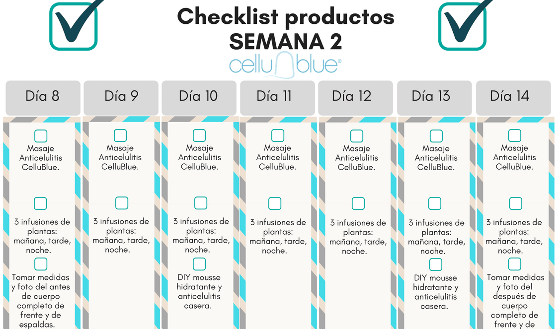 Descubre nuestra checklist de productos de la 2a semana del reto