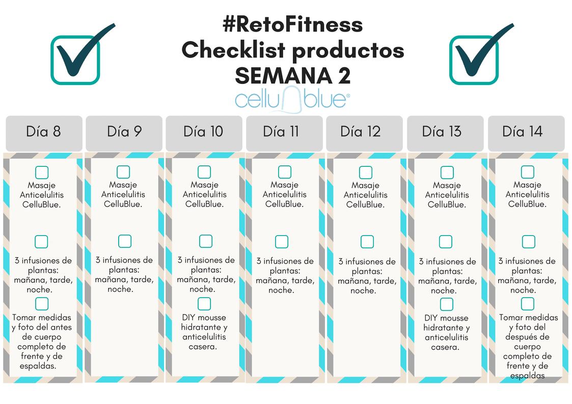 Descubre nuestra checklist de productos de la 2a semana del reto