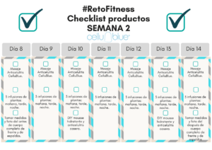 Descubre nuestra checklist de productos de la 2a semana del reto 