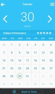 Para llevar el control de tu rutina anticelulitis CelluBlue, llena tu calendario de workout