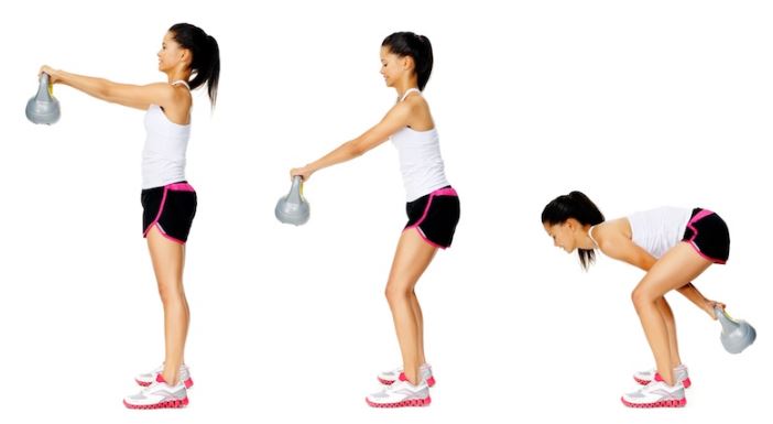 Ejercicio de Kettlebell Swing