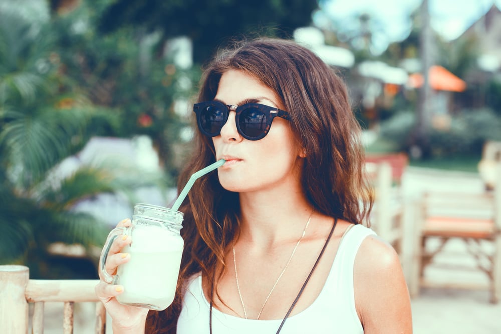 smoothies d'été pastèque melon fraises