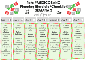 Checklist de productos de la 3era semana del Reto México Sano