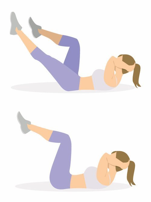 Top 5 des exercices pour perdre ses poignées d'amour - Abdo bicyclette pour perdre des hanches