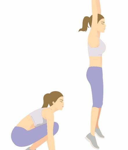 Bumpees exercice pour perdre ses poignées d'amour