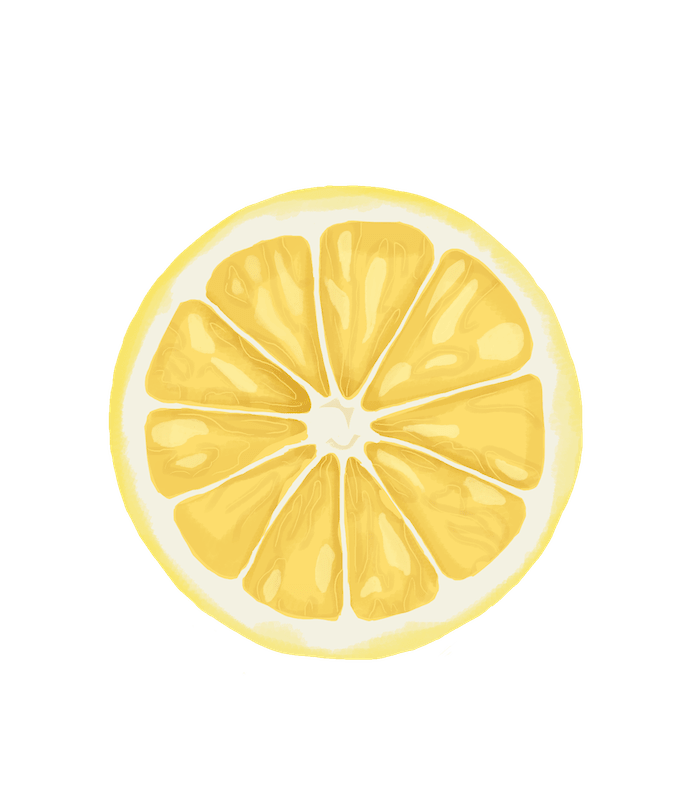 Savez vous ce qu'est un actif cosmétique et à quoi ça sert ? - Dessin d'une tranche de citron